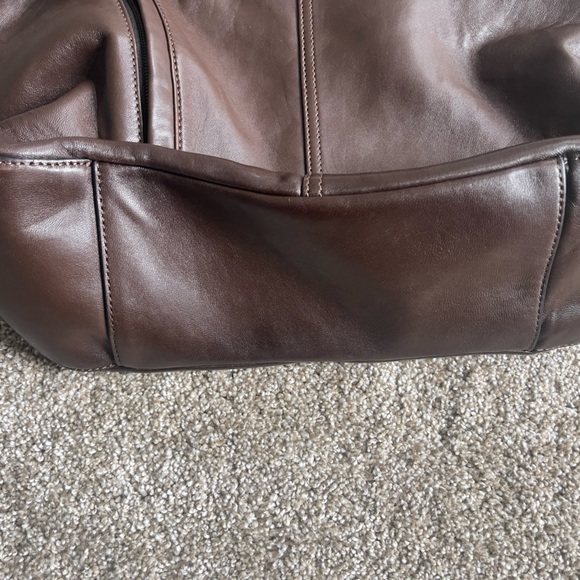 EUC Frye Gia Convertible Backpack genuine leather dark brown coffee espresso - Picture 4 of 8